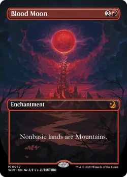 Blood Moon (Anime Borderless) - Wilds of Eldraine: Enchanting Tales (WOT) - Image 1