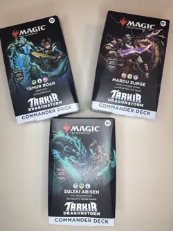 *NEW* Magic The Gathering: Tarkir Dragonstorm Commander Decks (Set of 3 Decks) - Image 1