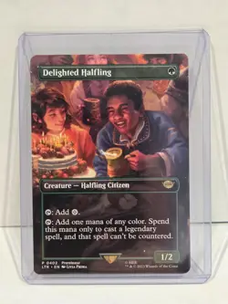 Delighted Halfling (Borderless) Universes Beyond: the Lord of the Rings:... - Image 1
