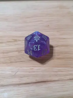 MTG Throne of Eldraine Gift Edition Oversize Life Counter - Spindown - D20 - Image 1