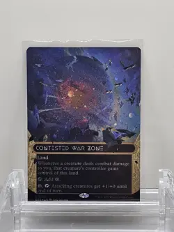 Contested War Zone 098 Borderless Galaxy Foil - Edge of Eternities MTG - Image 1