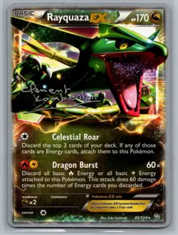 Rayquazza EX 85/124 Dragons Exalted Rare Pokemon TCG 2012 - Image 1