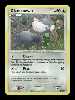 Pokemon Glameow - Promo Diamond and Pearl Promos DP23 LP - Image 1
