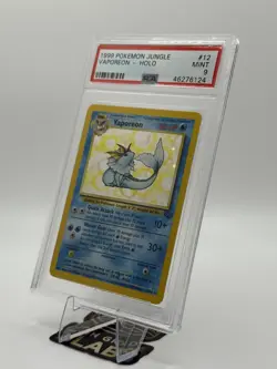 VAPOREON - PSA 9 - HOLO 1999 POKEMON JUNGLE #12 - Image 1
