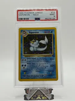 VAPOREON - PSA 9 - HOLO 1999 POKEMON JUNGLE #12 - Image 2