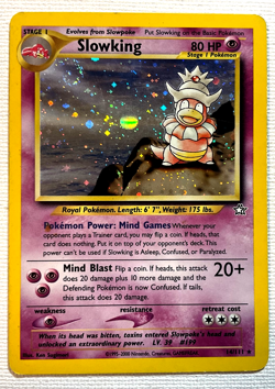 Pokemon TCG Slowking Neo Genesis 14/111 Holo Unlimited Holo Rare - Image 1