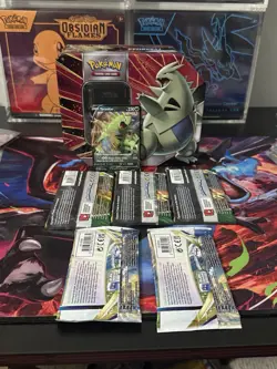 Pokemon Pack Lot. 3 Evolving Skies, 2 Brilliant Stars. Opened Strikers V Tin - Image 2
