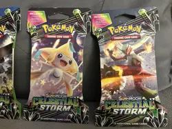 Pokemon TCG Sun & Moon Celestial Storm Booster Pack Lot Complete Art Set (4) NEW - Image 3