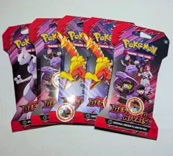 5x Pokemon TCG Scarlet & Violet Destined Rivals Sleeved Packs READY TO SHIP - Image 1