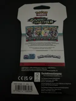Heavy! Over 32.79 Gram Pokemon Journey Together Sleeved Booster Pack Sealed - Image 3