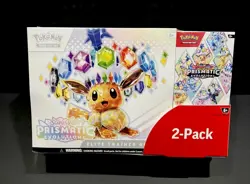 Pokemon TCG Scarlet & Violet Prismatic Evolutions 2 Pack ETB Costco Bundle Box - Image 1
