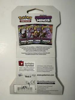 Pokemon TCG Sun and Moon Unified Minds Sleeved Booster Pack - Umbreon Darkrai - Image 2