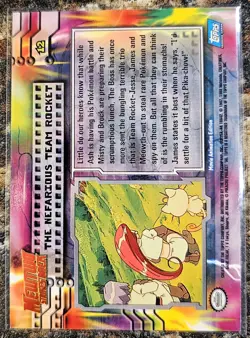 Pokemon 1999 Topps Mewtwo Strikes Back Nafarious Team Rocket 12 NM or Better - Image 2