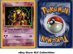 1999 Pokemon, WoTC Promos, #14 Mewtwo, Black Star Promo - Image 1