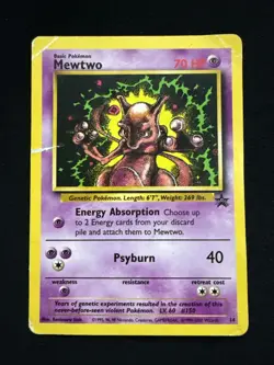 Mewtwo #14 - Pokemon TCG - Wizards Black Star Promos - DMG - Image 1