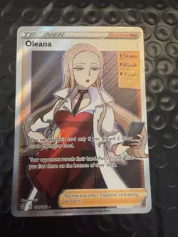 Oleana (Full Art) 191/192 Ultra Rare Holo NM Pokemon SWSH02: Rebel Clash - Image 1