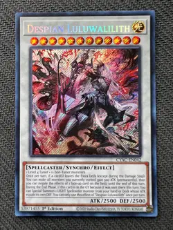 Yugioh Despian Luluwalilith 1st Edition Secret Rare CYAC-EN042 NM - Image 1