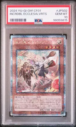 YuGiOh Ecclesia the Virtuous PSA10 25th Secret Rare CF01 JPS02 Japan - Image 1