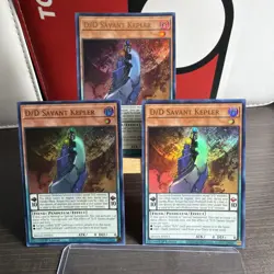 3x D/D Savant Kepler 1st Edition Ultra Rare MAMA-EN053 Yu-Gi-Oh! +BONUS HOLO - Image 1