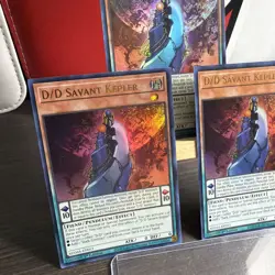 3x D/D Savant Kepler 1st Edition Ultra Rare MAMA-EN053 Yu-Gi-Oh! +BONUS HOLO - Image 2