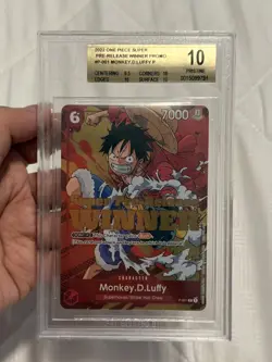 One Piece 2022 Super Pre-Release Monkey D Luffy Becket 10 - Image 1
