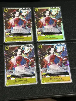 Full Playset 4x Boa Hancock OP14-112 SR One Piece THE AZURE SEA'S SEVEN ENG NM - Image 1