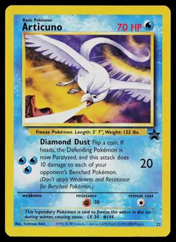 Pokemon Card - Articuno 22 WOTC Black Star Promo - Image 1