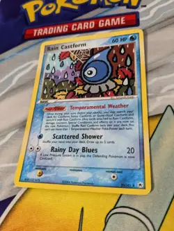 Rain Castform 23/101 Holo Rare Pokemon Card EX Hidden Legends Pokemon TCG - Image 3