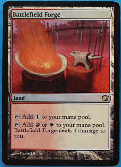 Battlefield Forge FOIL 9th Edition HP/DAMAGED Rare CARD (506248) ABUGames - Image 1