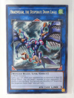 Yugioh Card Hraesvelgr, The Desperate Doom Eagle RIRA-EN082 1st Edition Rare NM - Image 1