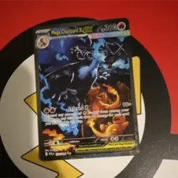 Pokemon Mega Charizard X EX Full Art Holo Card 360 HP 230/094 Dragon - Image 1