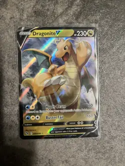 Pokemon TCG Dragonite v Full Art Holo Ultra Rare Card 049/078 Mint Condition - Image 1