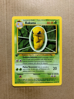 1st Edition SPANISH Kakuna 33/102 Base Set - Uncommon Pokemon Card - NM/Mint - Image 1