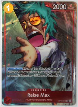 Raise Max OP06-016 UC Foil NEW Prem. Card Col. Best Selection Vol 3 - Image 1
