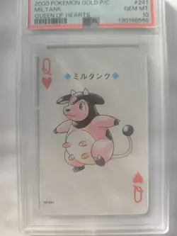 2000 POKEMON GOLD VERSION PLAYING CARDS #241 MILTANK QUEEN OF HEARTS - Image 5
