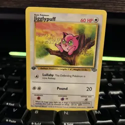 1995 Pokemon TCG Jigglypuff Jungle 54/64 Regular 1st Edition Common fun card - Image 1