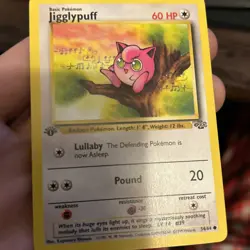 1995 Pokemon TCG Jigglypuff Jungle 54/64 Regular 1st Edition Common fun card - Image 3
