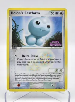 Holon's Castform 44/110 Holon Phantoms STAMPED Reverse Holo Pokemon Card - HP - Image 1
