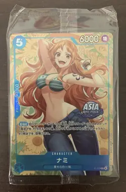 One Piece Card Nami P-112A Promo From Mini Tin Vol.2 Asia Japanese TCG - SEALED - Image 2