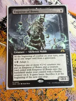 MTG Foil - Emperor of Bones (Extended Art) - 453 / NM / English - Image 1