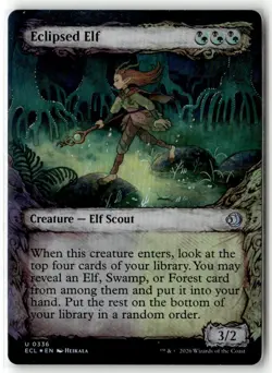 Eclipsed Elf (Showcase) U Lorwyn Eclipsed 336 NM - Image 1