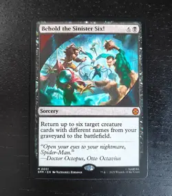 Behold the Sinister Six! MTG Marvel Spider-man SPM 0051 Mythic NM - Image 1