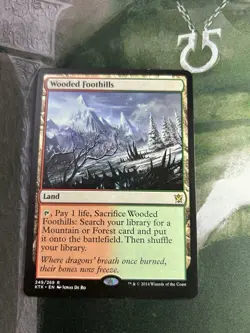 1x Wooded Foothills, Khans of Tarkir, MTG, NM - Image 1