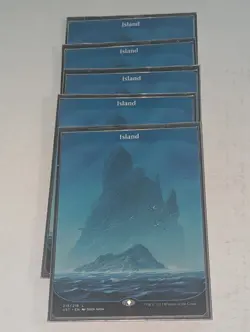 Mtg Lot (5) - Island (213) - Unstable - Full Art - NM Unplayed - Image 1