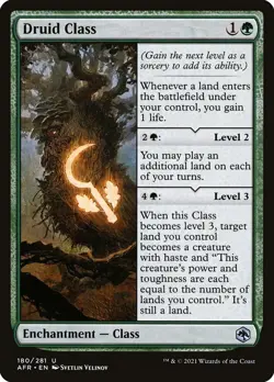 Druid Class, # 180, MtG, AFR, Uncommon, Near Mint - Image 1