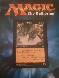 Harbinger of Night - Mirage - Magic The Gathering MTG - LP - Image 1