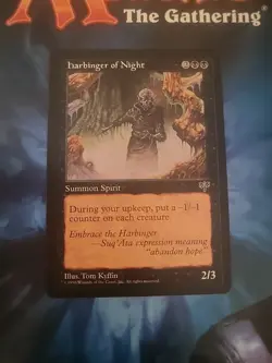 Harbinger of Night - Mirage - Magic The Gathering MTG - LP - Image 2