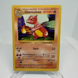 Pokemon Vintage Base Set Shadowless Charmeleon 24/102 NM Wotc 1999 - Image 1