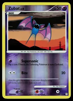 Pokemon Card - Zubat Mysterious Treasures 108/123 Reverse Holo - Image 1