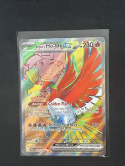 Pokemon Ethan’s Ho-Oh Ex 209/182 Secret Rare Scarlet Violet Destined Rivals NM - Image 1